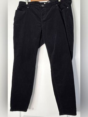KUT from the Kloth Diana Skinny Pants Black 18W Stretch Cotton Mid Rise